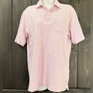 Vineyard Vines Light Pink Striped Polo Shirt